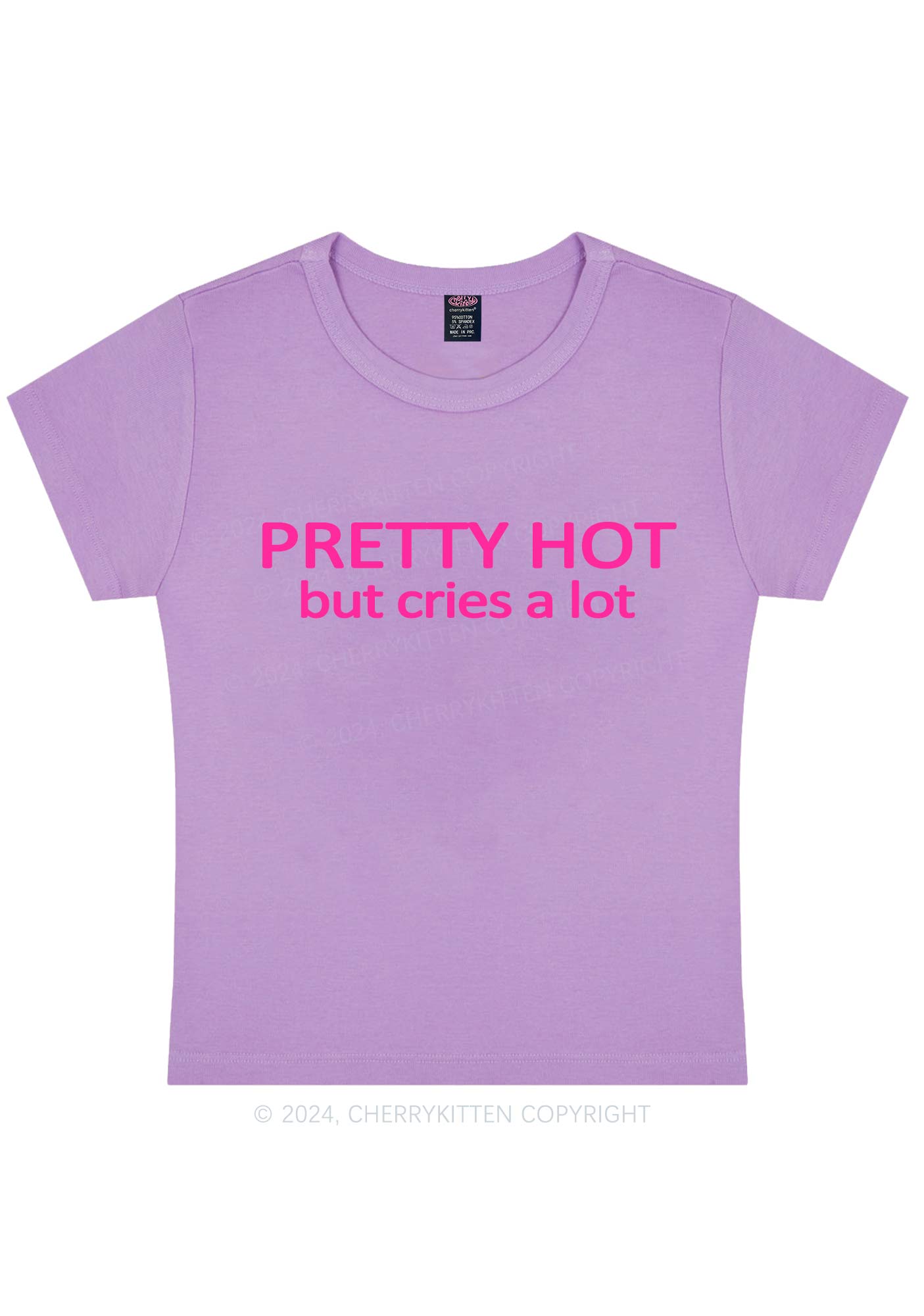 Pretty Hot Y2K Baby Tee Cherrykitten