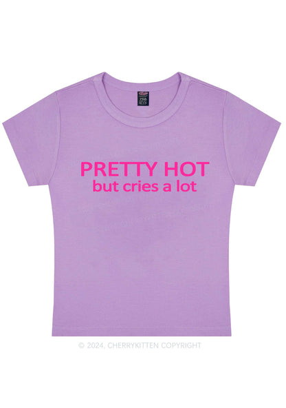 Pretty Hot Y2K Baby Tee Cherrykitten