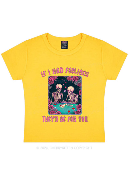 I Had Feelings Y2K Valentine's Day Baby Tee Cherrykitten