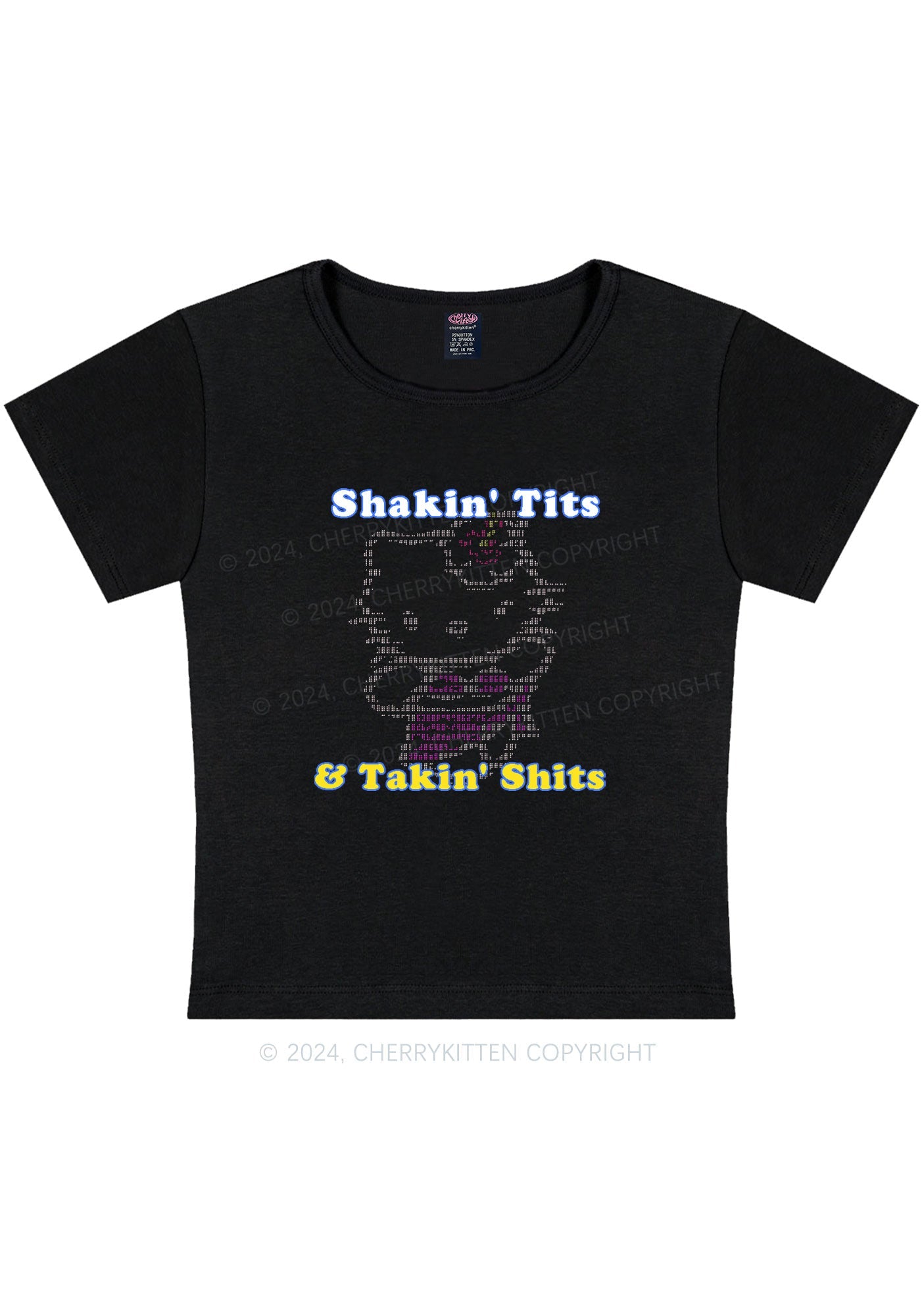 Shakin Txts Y2K Baby Tee Cherrykitten