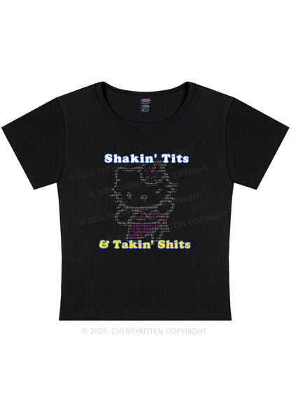 Shakin Txts Y2K Baby Tee Cherrykitten