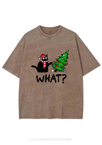 What Christmas Tree Y2K Washed Tee Cherrykitten