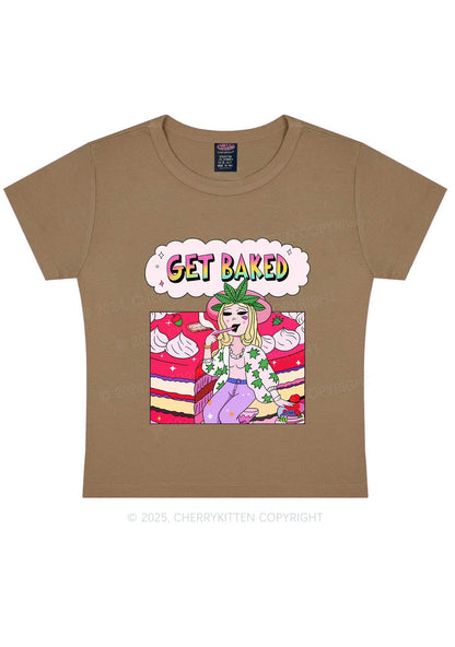 Get Baked Wxxd Y2K Baby Tee Cherrykitten