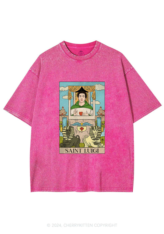 Saint Luigi Y2K Washed Tee Cherrykitten