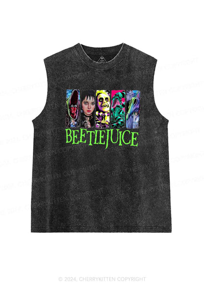 Halloween Movie Killer Y2K Washed Tank Cherrykitten