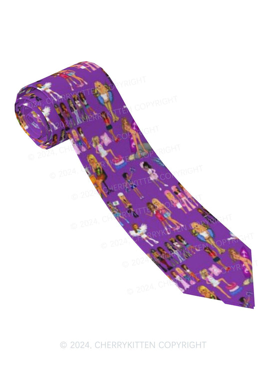 Purple Fairy Girls Y2K Necktie Cherrykitten