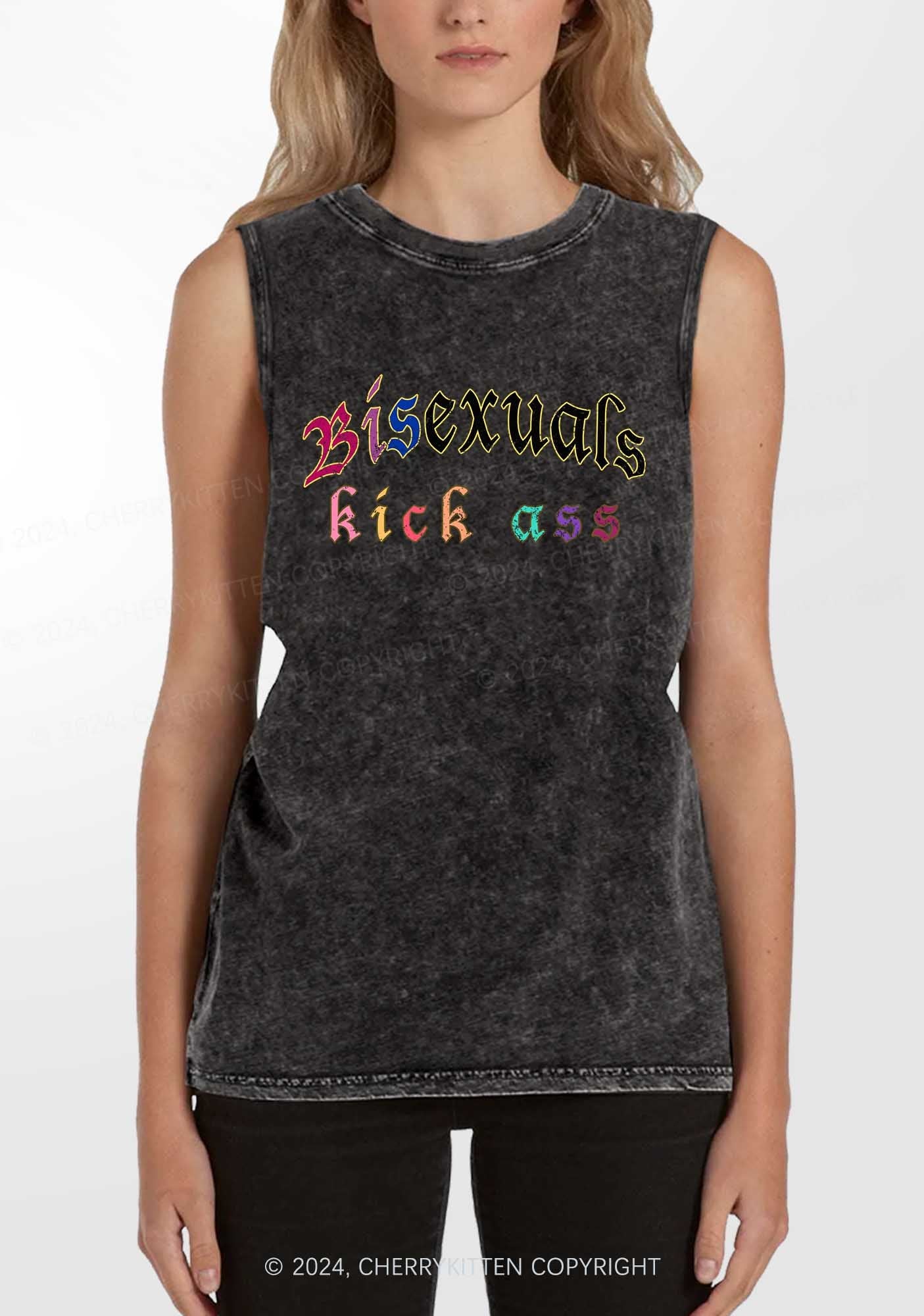 Bisexuals Kick Axx Y2K Washed Tank Cherrykitten