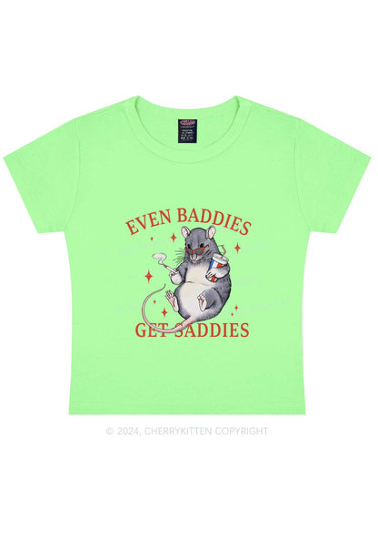 Baddies Rat Y2K Baby Tee Cherrykitten