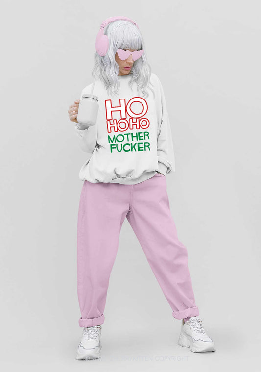 HOHOHO Christmas Y2K Sweatshirt Cherrykitten