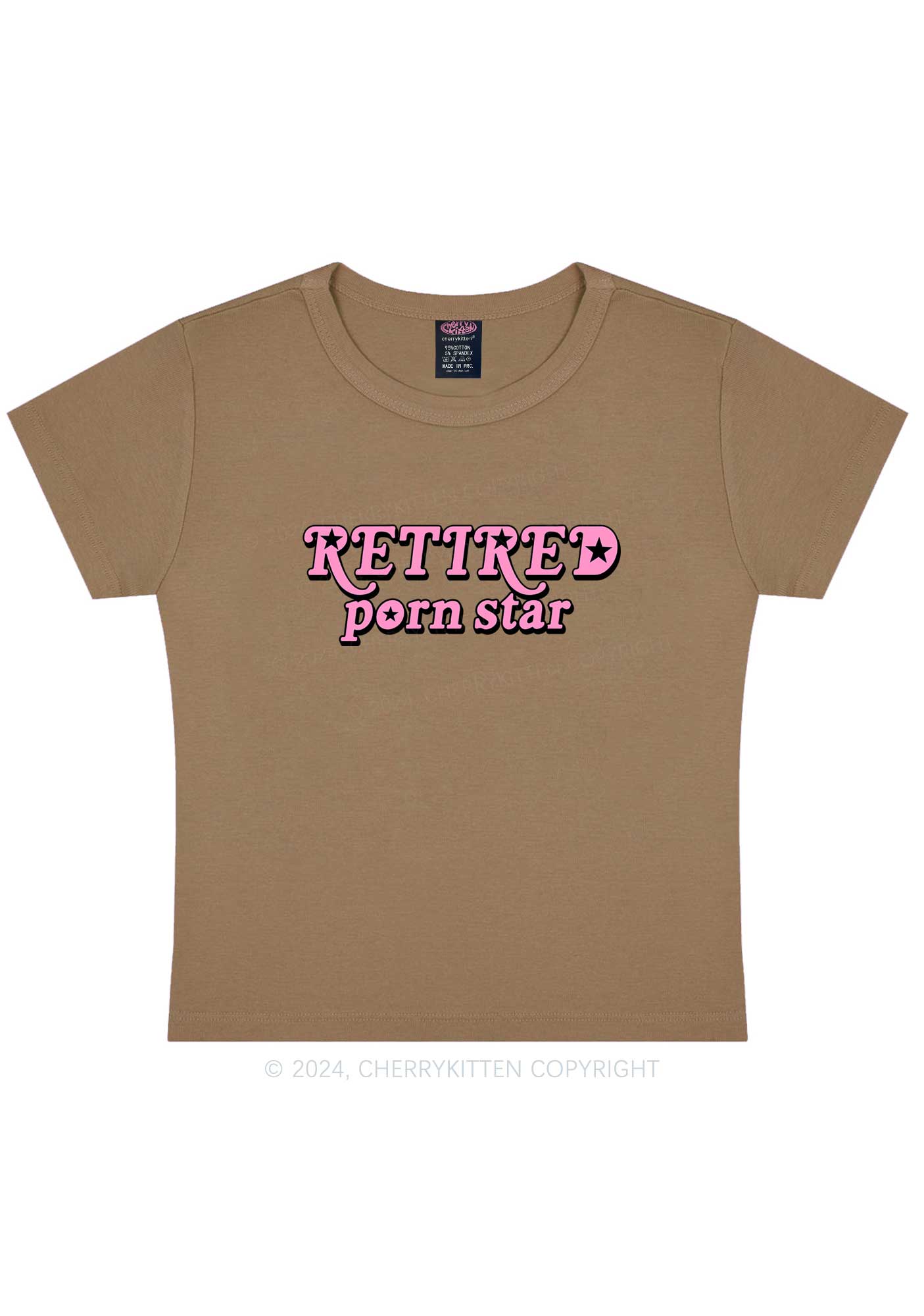 Retired Star Y2K Baby Tee Cherrykitten