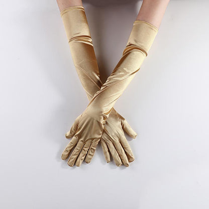 Halloween Y2K Satin Stretch Gloves