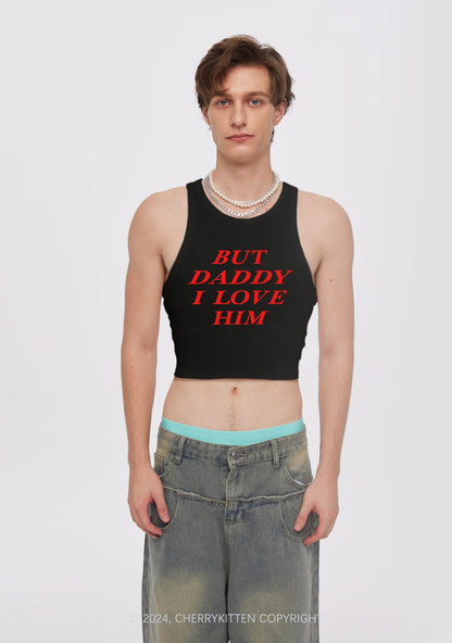 But Daddy I Love Him Y2K Crop Tank Top Cherrykitten