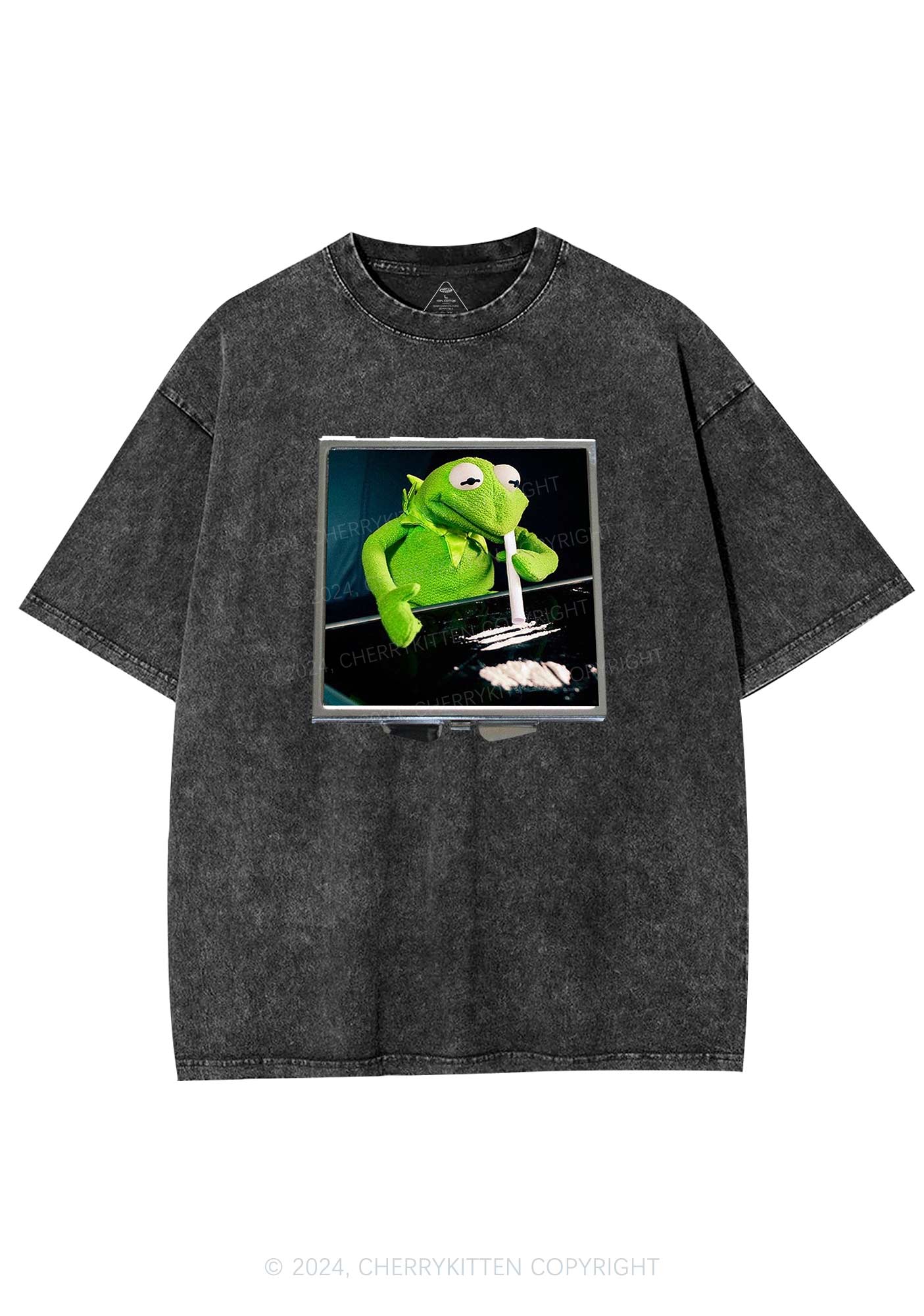 Special Cola Frog Y2K Washed Tee Cherrykitten