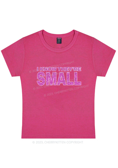 Curvy They're Small Y2K Baby Tee Cherrykitten