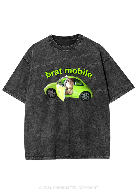 Brat Mobile Y2K Washed Tee Cherrykitten