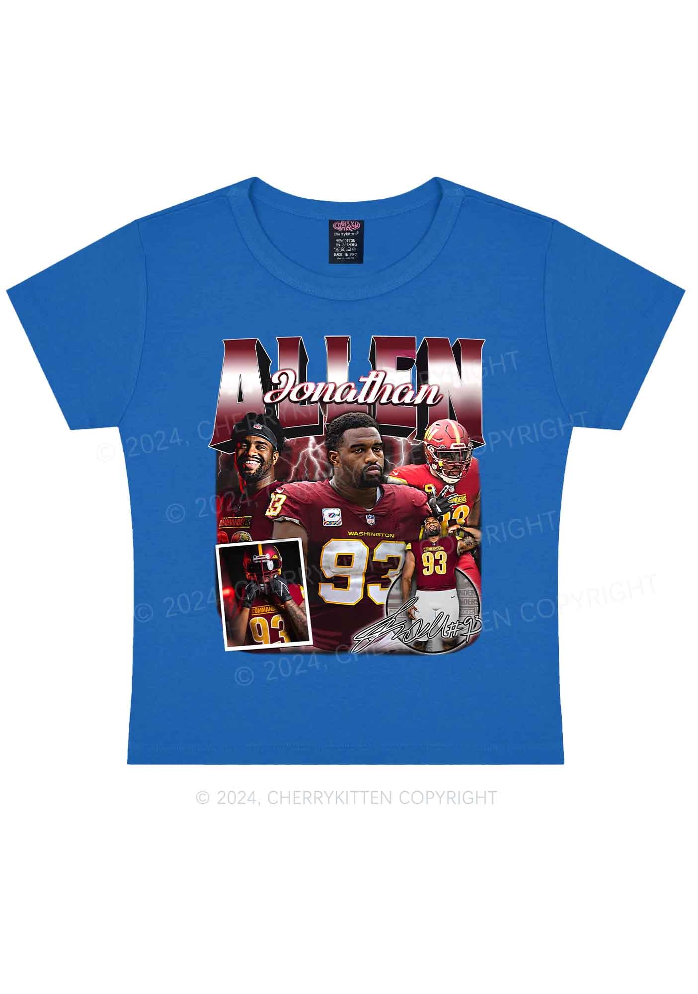 Red Allen Y2K Super Bowl Baby Tee Cherrykitten