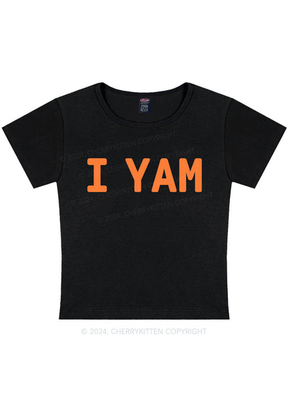 I Yam Y2K Valentine's Day Baby Tee Cherrykitten