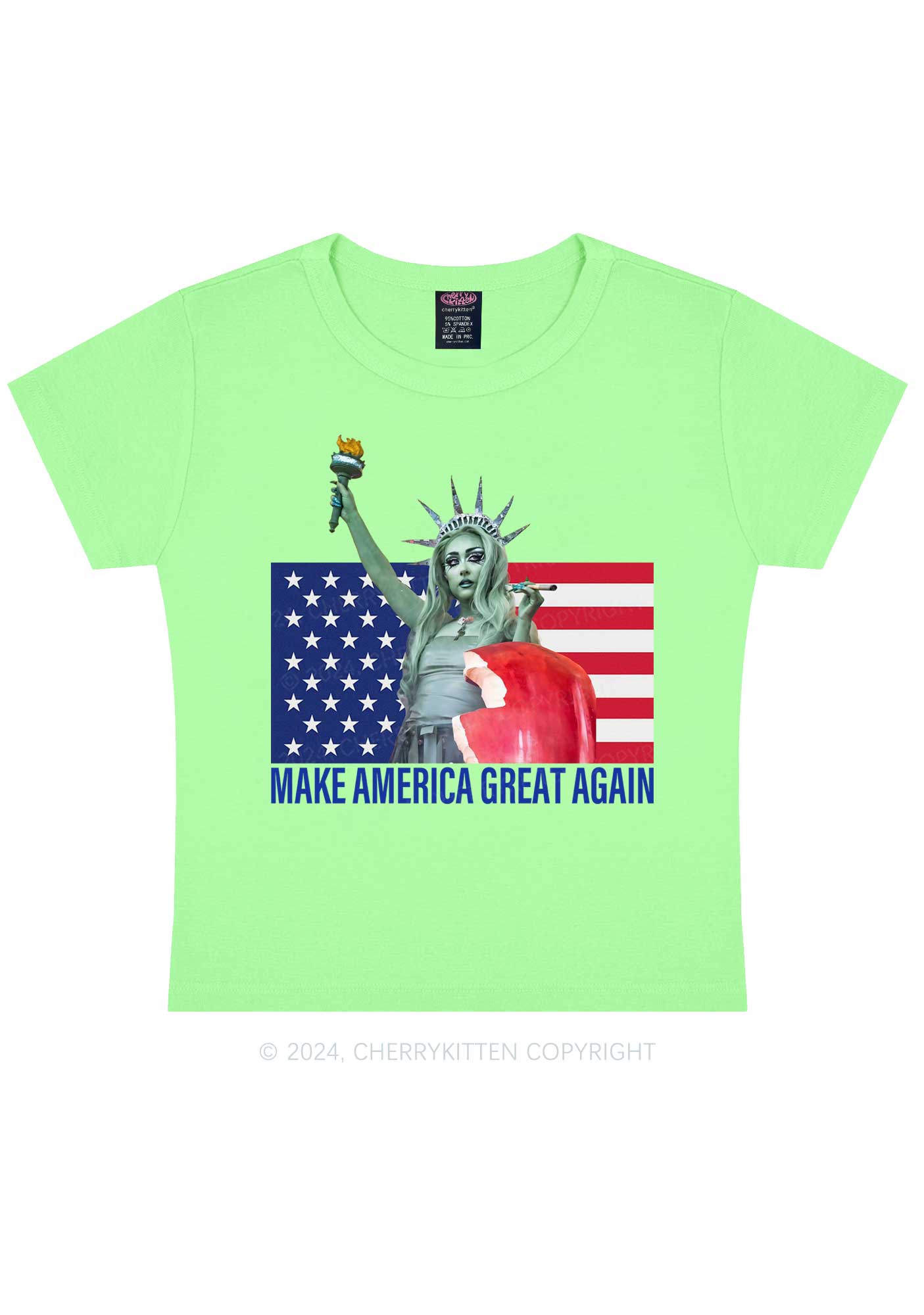 CR Make America Great Y2K Baby Tee Cherrykitten