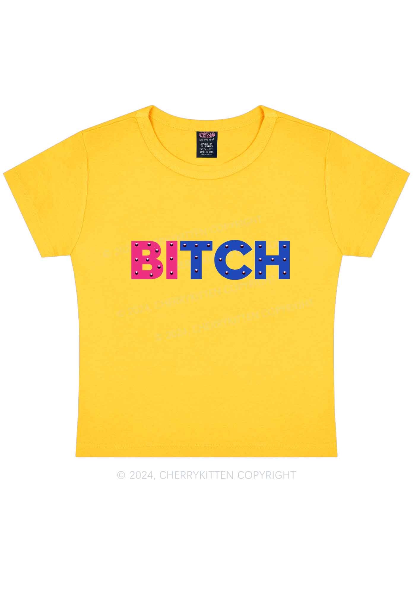 Bisexual Bixxh Y2K Baby Tee Cherrykitten