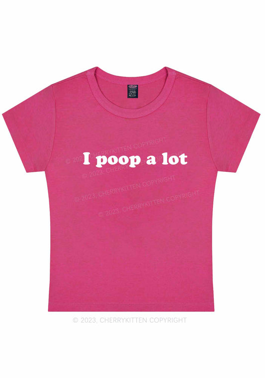 Poop A Lot Y2K Baby Tee Cherrykitten