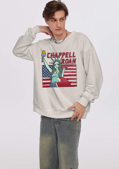 CR Statue Y2K Washed Sweatshirts Cherrykitten