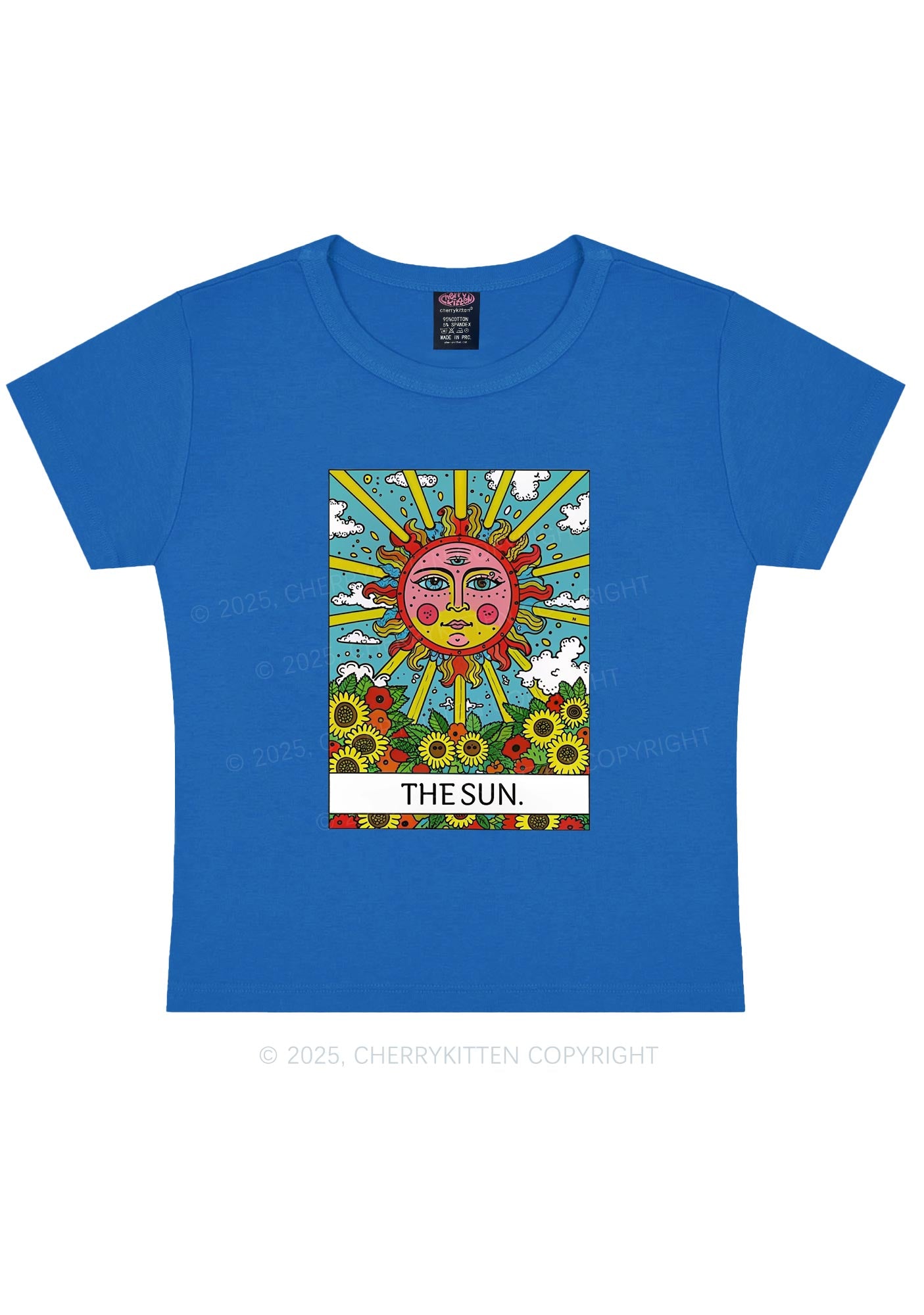 The Sun Y2K Baby Tee Cherrykitten