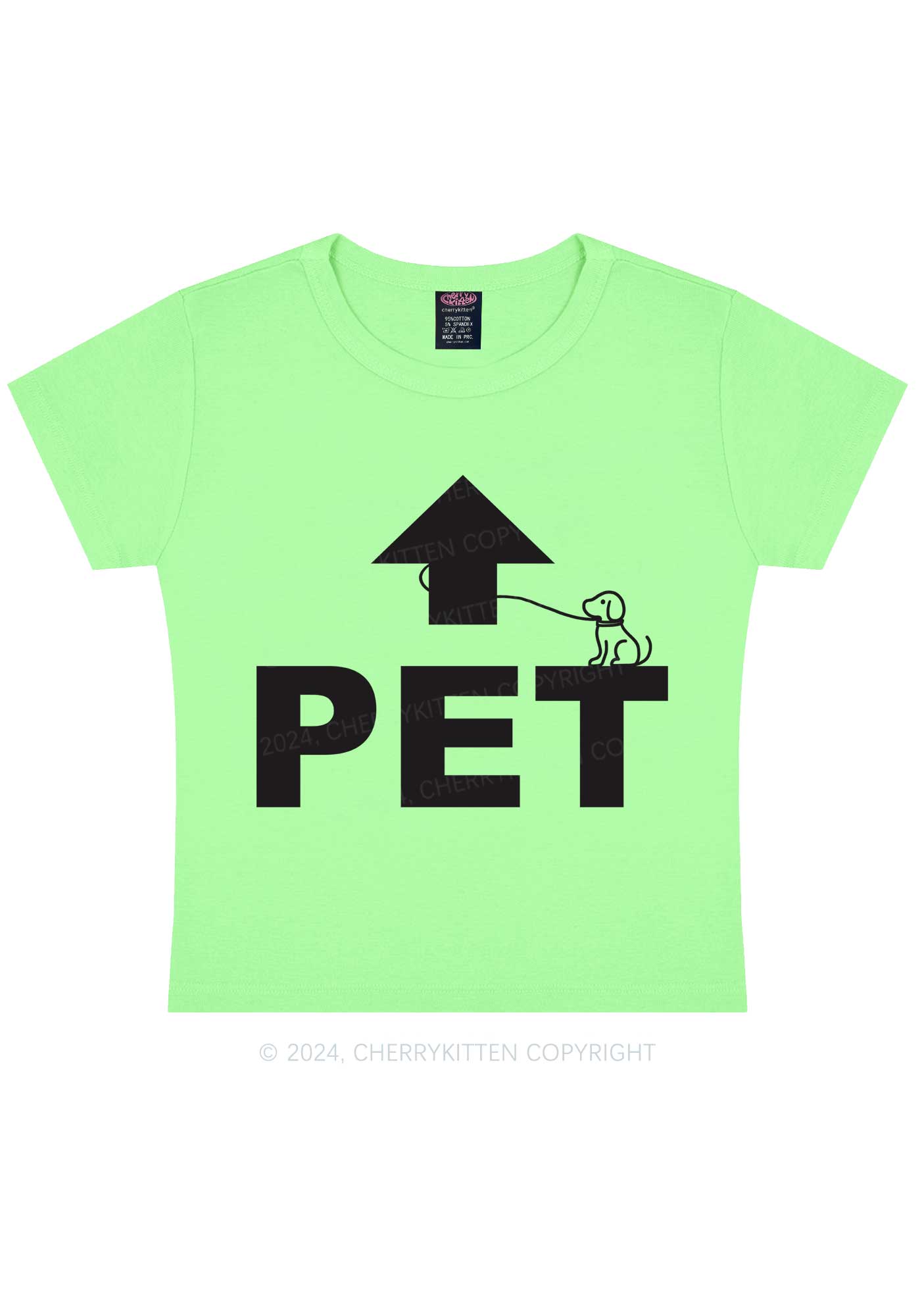 Pet Dog Y2K Baby Tee Cherrykitten