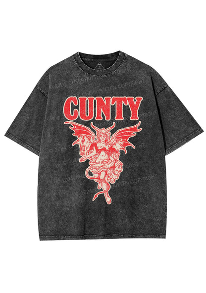 Cunty Satan Y2K Washed Tee Cherrykitten