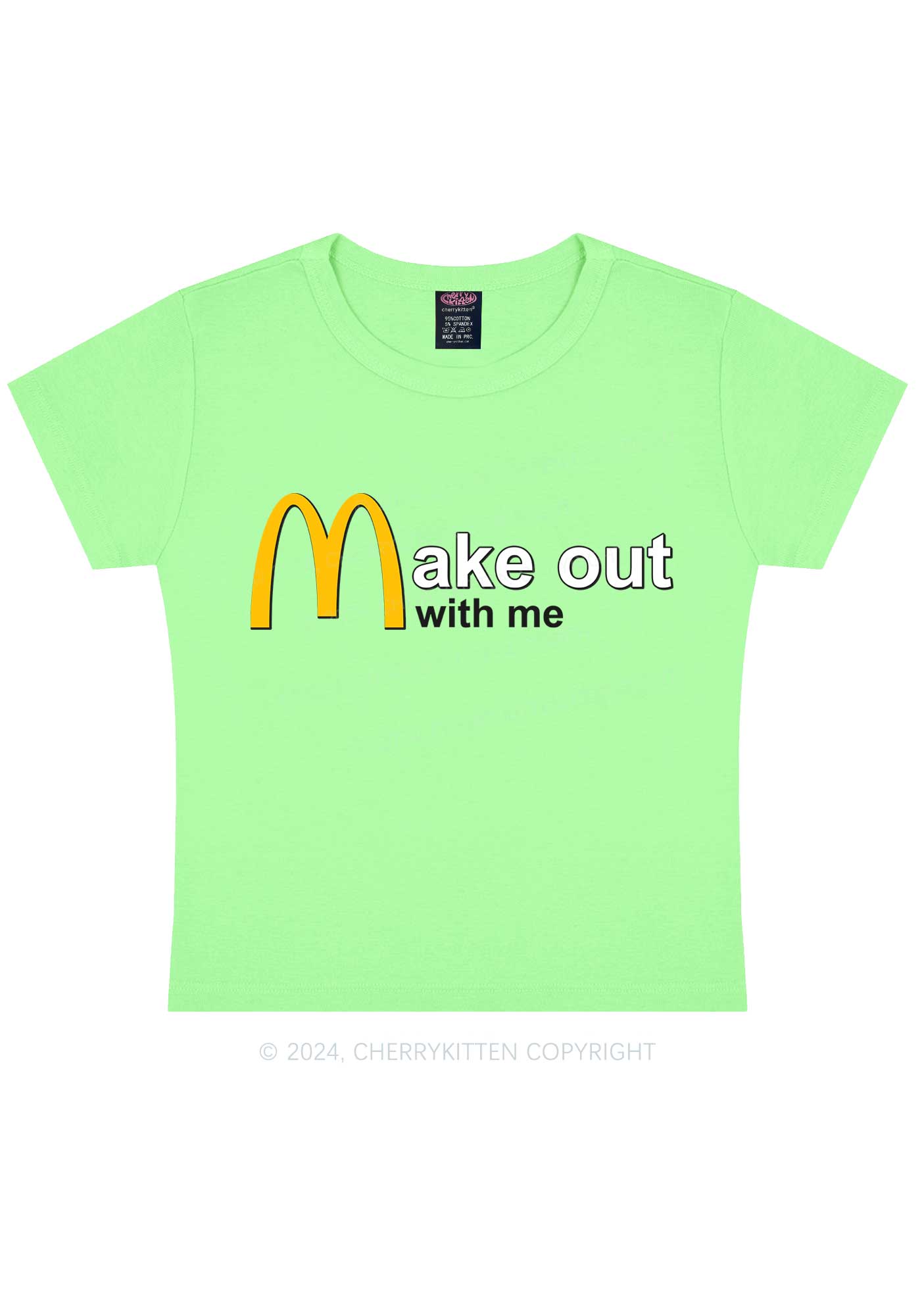 Make Out With Me Y2K Baby Tee Cherrykitten