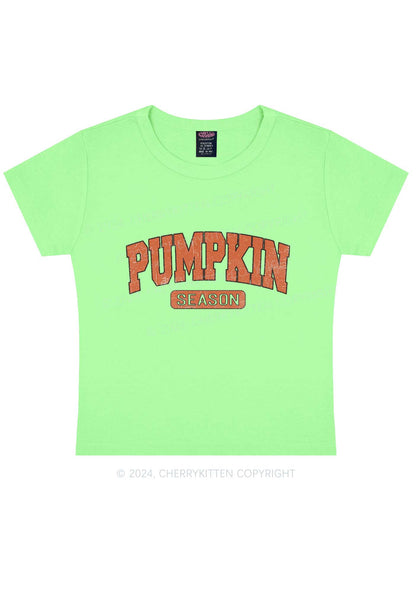 Halloween Pumpkin Season Y2K Baby Tee Cherrykitten