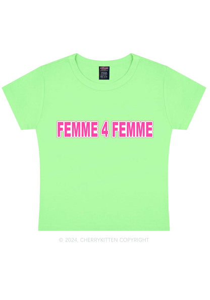 Femme For Femme Y2K Baby Tee Cherrykitten