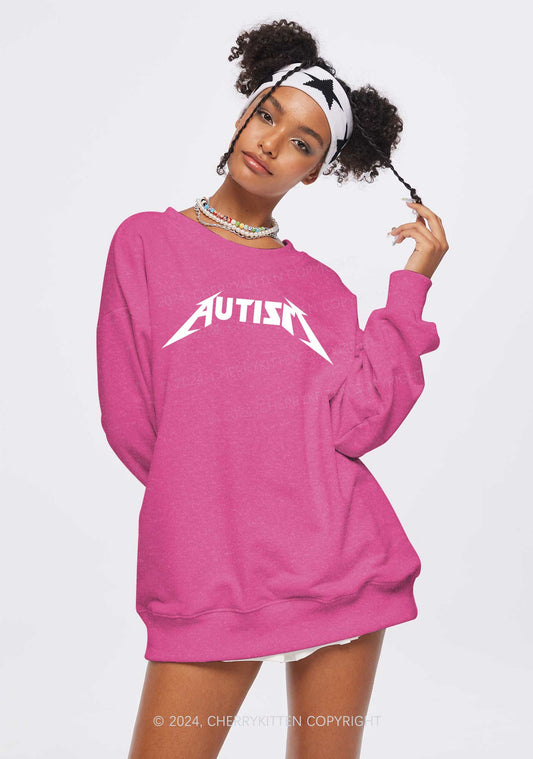 Autism Patient Y2K Washed Sweatshirts Cherrykitten