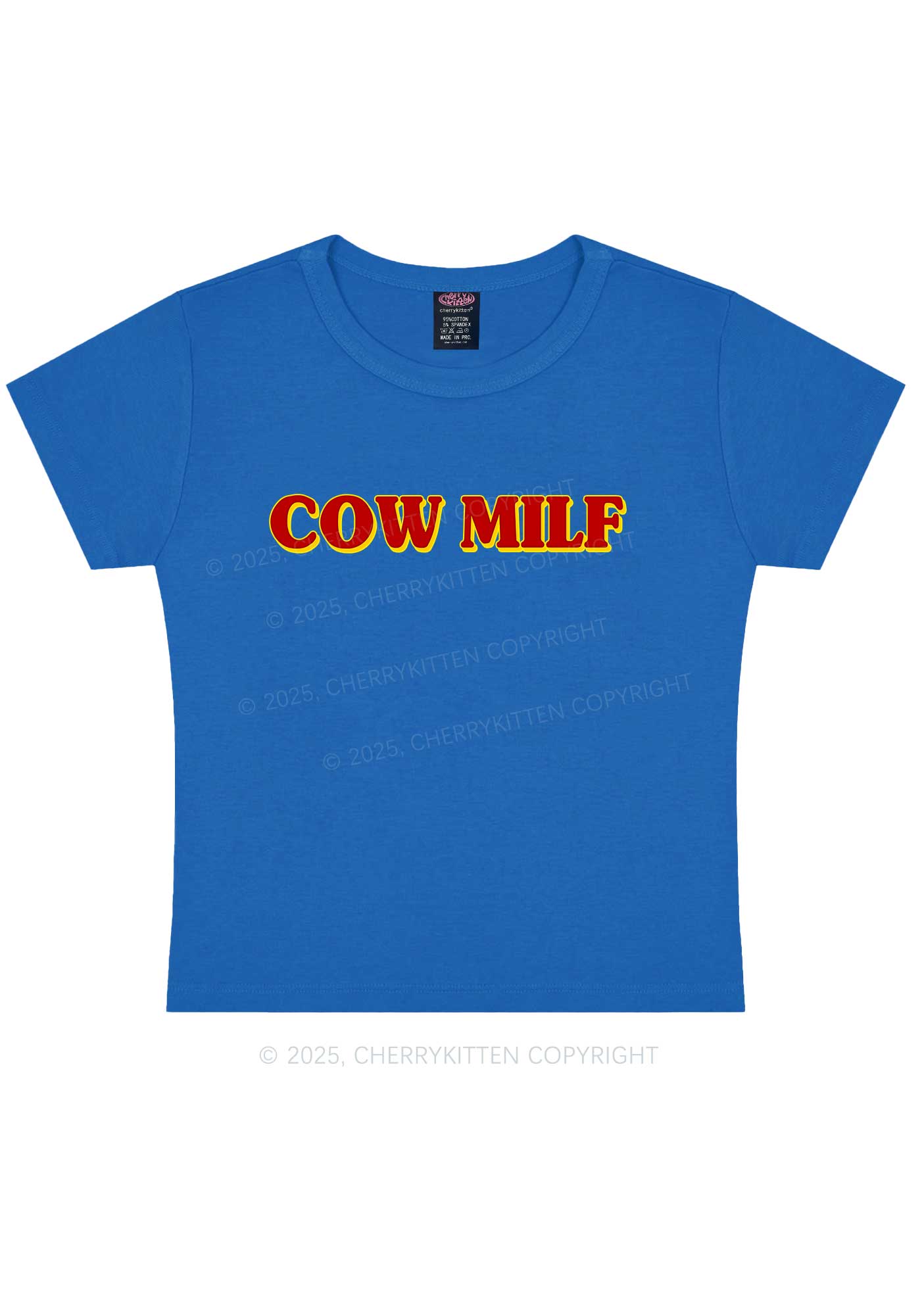 Cow Mxxf Y2K Baby Tee Cherrykitten