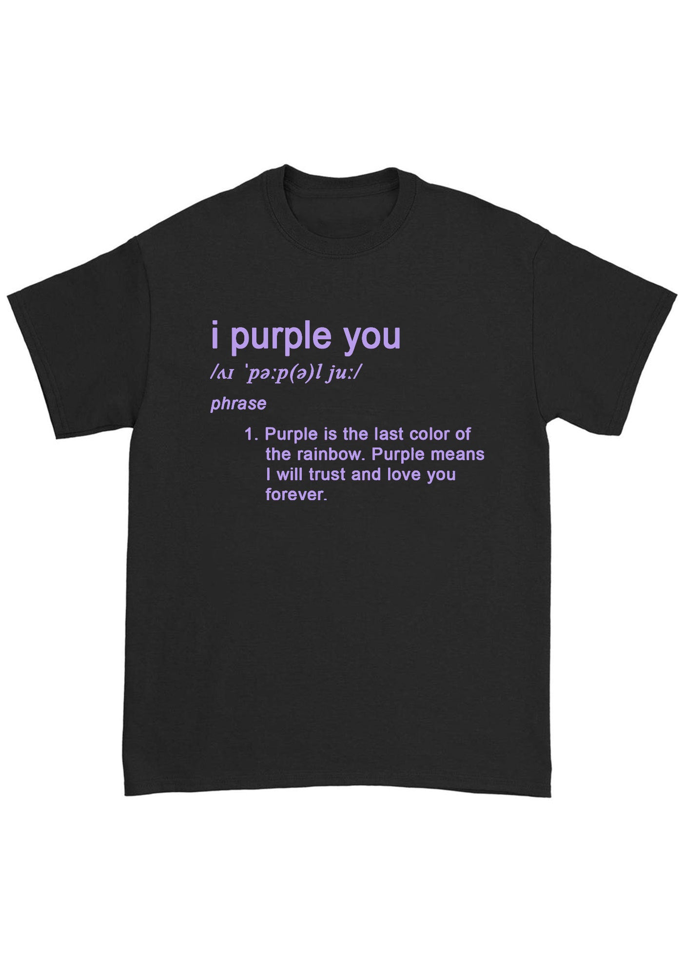 I Purple You Meaning Bangtan Kpop Chunky Shirt