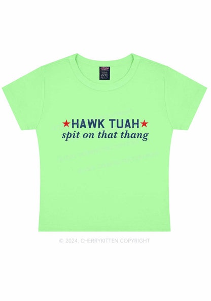 HAWK TUAH Y2K Baby Tee Cherrykitten