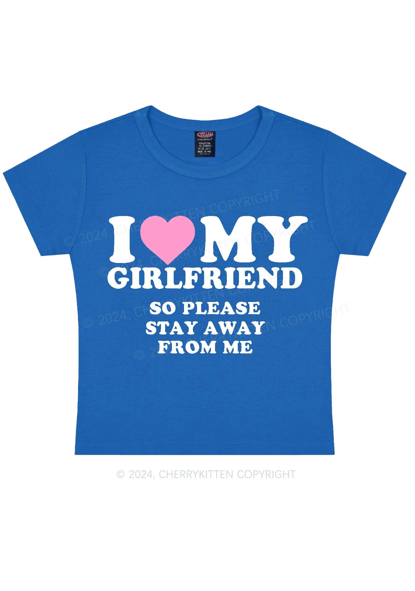 I Love My GF Y2K Valentine's Day Baby Tee Cherrykitten