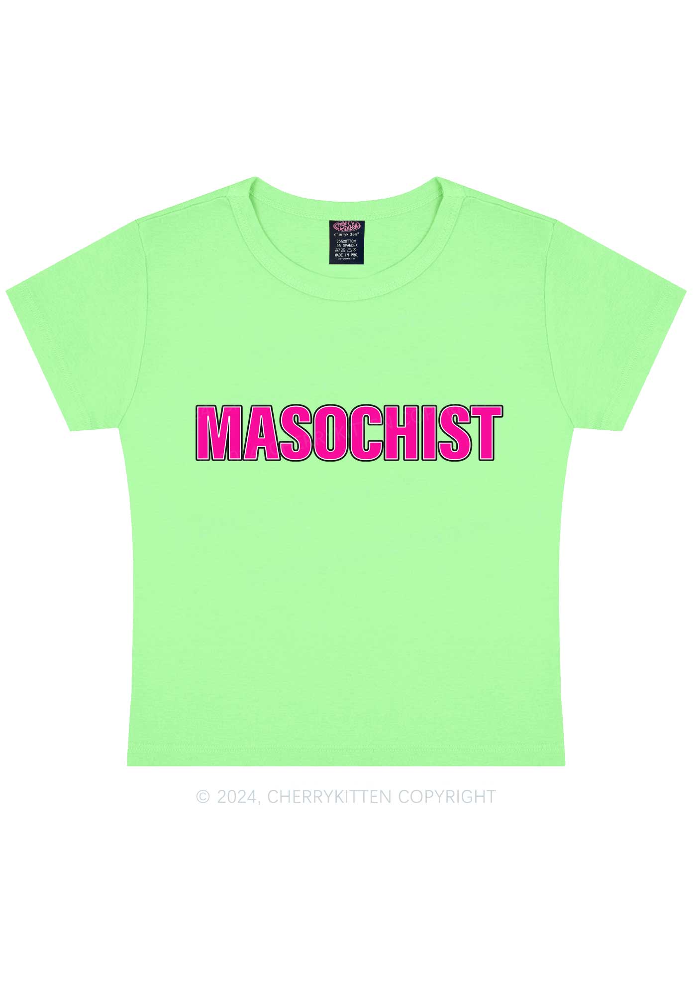 Masochist Y2K Baby Tee Cherrykitten