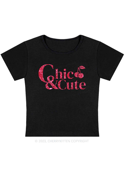 Curvy Chic And Cute Cherry Y2K Baby Tee Cherrykitten