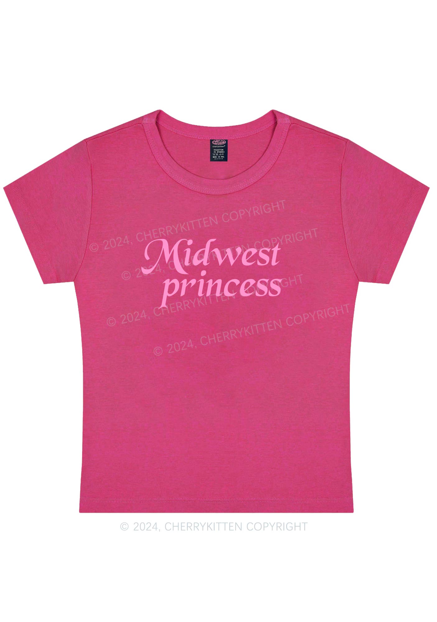 Midwest Princess Y2K Baby Tee Cherrykitten