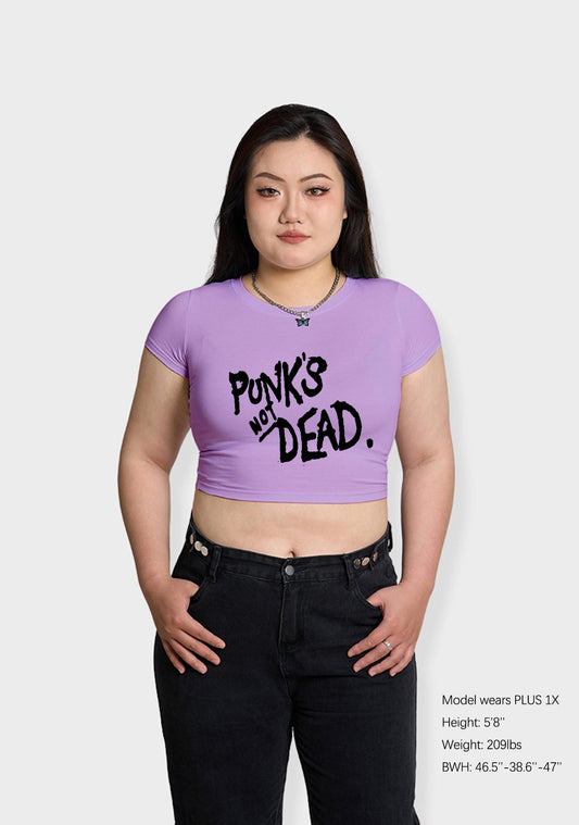 Curvy Punk's Not Dead Baby Tee