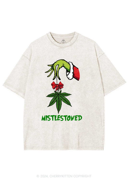 Christmas Mistlestoned Y2K Washed Tee Cherrykitten