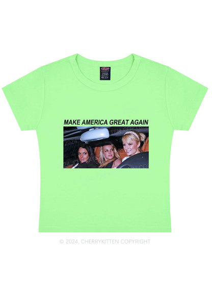 Make America Great Again Y2K Baby Tee Cherrykitten