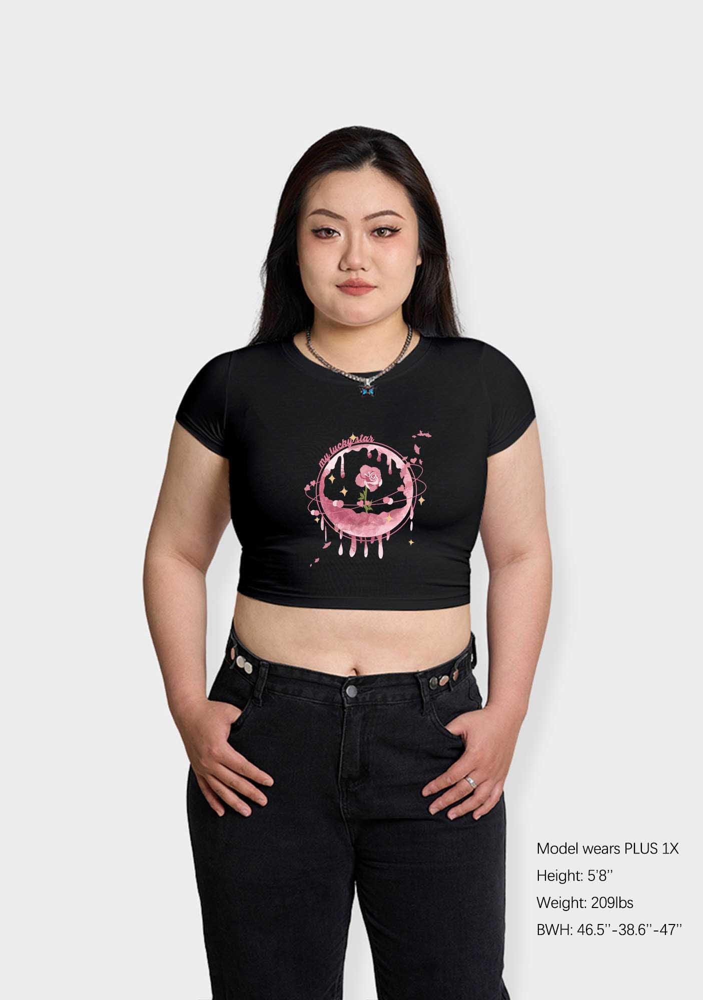 Curvy My Lucky Star Baby Tee