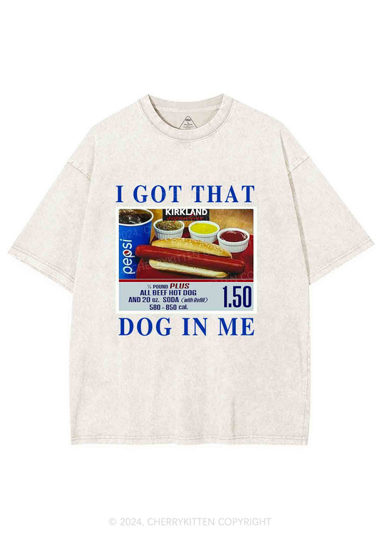 I Got That Hot Dog In Me Y2K Washed Tee Cherrykitten