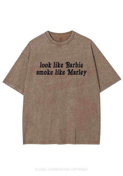 Smoke Like Marley Y2K Washed Tee Cherrykitten