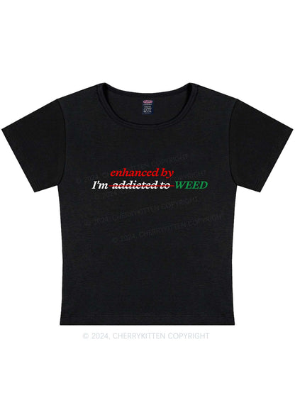 Enhanced By Wxxd Y2K Baby Tee Cherrykitten