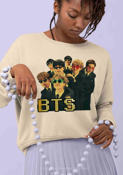 Vintage Bangtan Boys Kpop Y2K Sweatshirt Cherrykitten