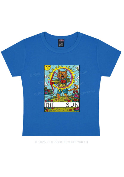 The Sun Cat Y2K Baby Tee Cherrykitten