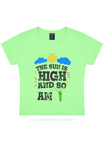 I Am High Y2K Baby Tee Cherrykitten