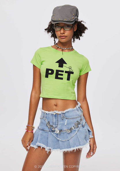 Pet Dog Y2K Baby Tee Cherrykitten